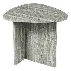 Isidro Side Table Brown Stone Effect