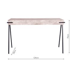 Royan Console Table Concrete Effect