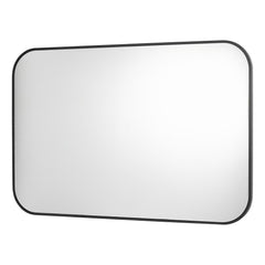 Firuz Rectangle Mirror Thin Matt Black Frame 60 X 90cm
