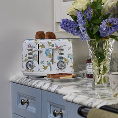 Laura Ashley 4 Slice Toaster Elveden White