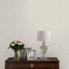 Laura Ashley Annecy Wallpaper Dove Grey