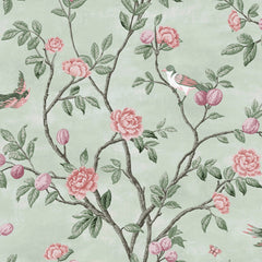 Laura Ashley Eglantine Wallpaper Eau de Nil