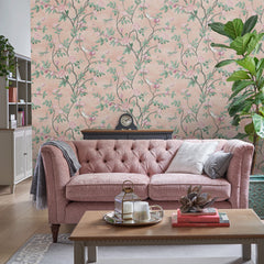 Laura Ashley Eglantine Wallpaper Blush