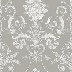 Laura Ashley Josette Wallpaper Steel