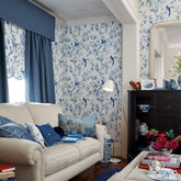 Laura Ashley Summer Palace Wallpaper Royal Blue