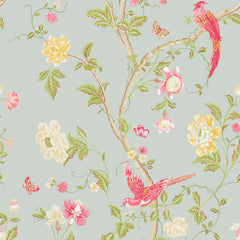 Laura Ashley Summer Palace Wallpaper Duck Egg