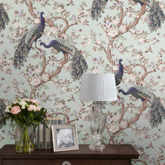 Laura Ashley Belvedere Wallpaper Duck Egg
