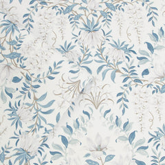 Laura Ashley Parterre Wallpaper Off White / Seaspray