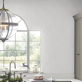 Laura Ashley Annecy Paintable Wallpaper White