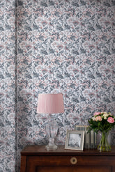 Laura Ashley Portia Wallpaper Pale Slate