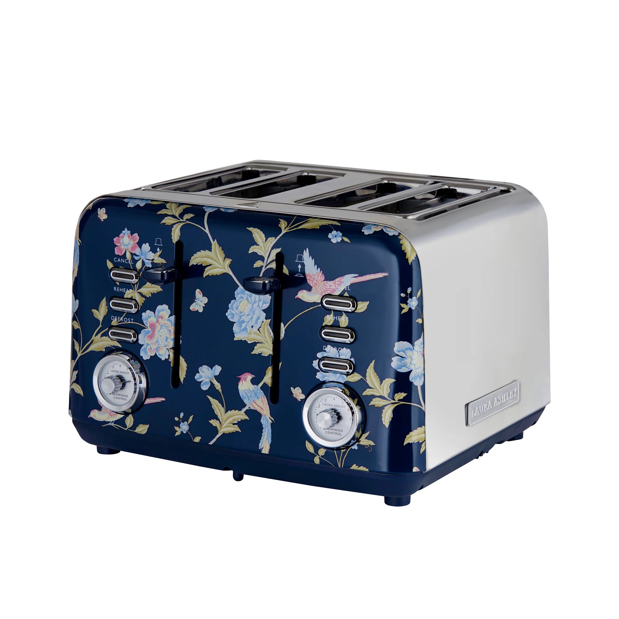 Laura Ashley 4 Slice Toaster Elveden Blue The Light Company