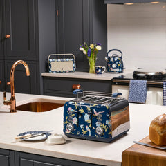 Laura Ashley 4 Slice Toaster Elveden Blue