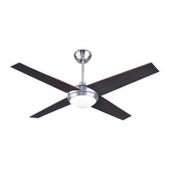 Hawai Ceiling Fan Satin Nickel Wenge LEDS C4 Forlight