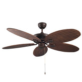 Phuket Ceiling Fan IP20 Copper / Brown LEDS C4 Forlight