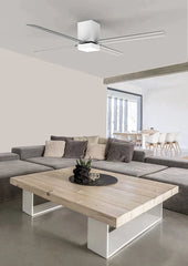 Zonda Ceiling Fan LEDS C4 Forlight Light For Life White Transparent