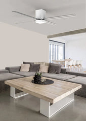 Zonda Ceiling Fan LEDS C4 Forlight On / Off White Transparent