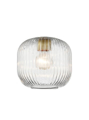 Ribbed Clear Glass 200mm
