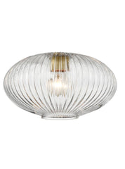 Ribbed Clear Glass 240mm