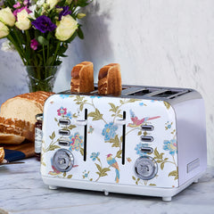 Laura Ashley 4 Slice Toaster Elveden White