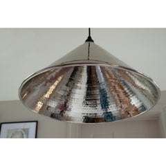 Hockley Pendant Hammered Nickel From the Anvil