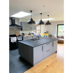 Hammered Nickel Harborne Pendant