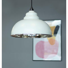 Light Grey Hammered Nickel Harborne Pendant