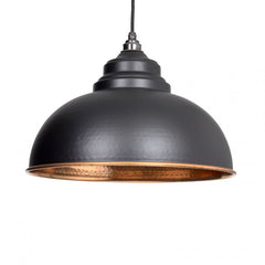 Black Hammered Copper Harborne Pendant