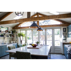 Hockley Pendant in Dark Grey Hammered Copper From the Anvil