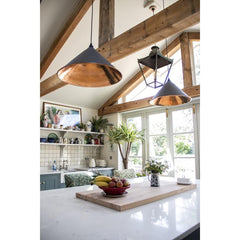 Hockley Pendant Hammered Copper From the Anvil