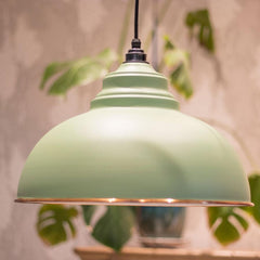 Sage Green and copper Harborne Pendant