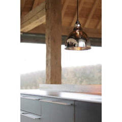 Brindley Pendant in Hammered Nickel