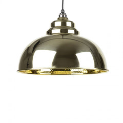 Hammered Brass Harborne Pendant