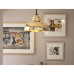 Smooth Brass Harborne Pendant