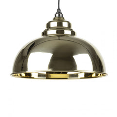 Smooth Brass Harborne Pendant