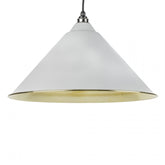 Hockley Pendant in Light Grey Smooth Brass From the Anvil
