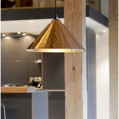 Smooth Brass Hockley Pendant