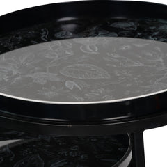 Laura Ashley Louise Print Set Of 2 Side Tables With Removeable Trays