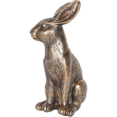 Laura Ashley Antiqued Small Sitting Hare Sculpture