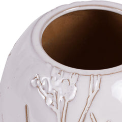 Laura Ashley White Pussywillow Stoneware Vase Small