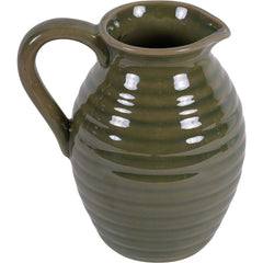 Laura Ashley Green Harriston Stoneware Handle Vase