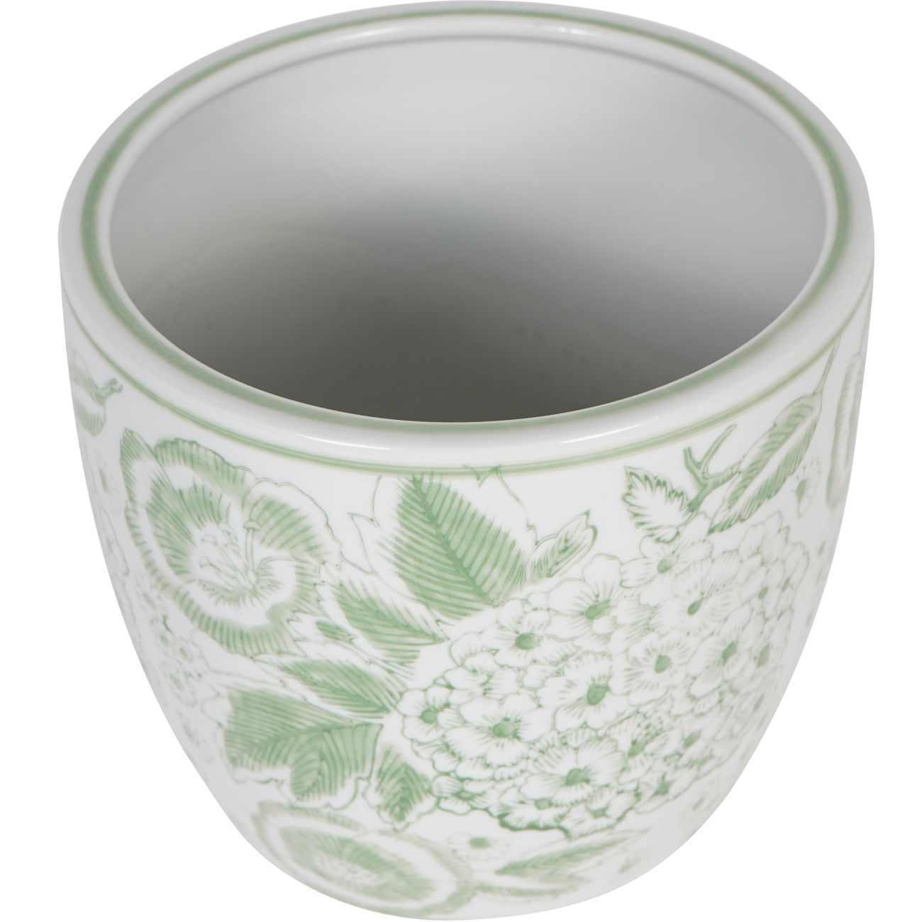 Laura Ashley Green Porcelain Planter Medium
