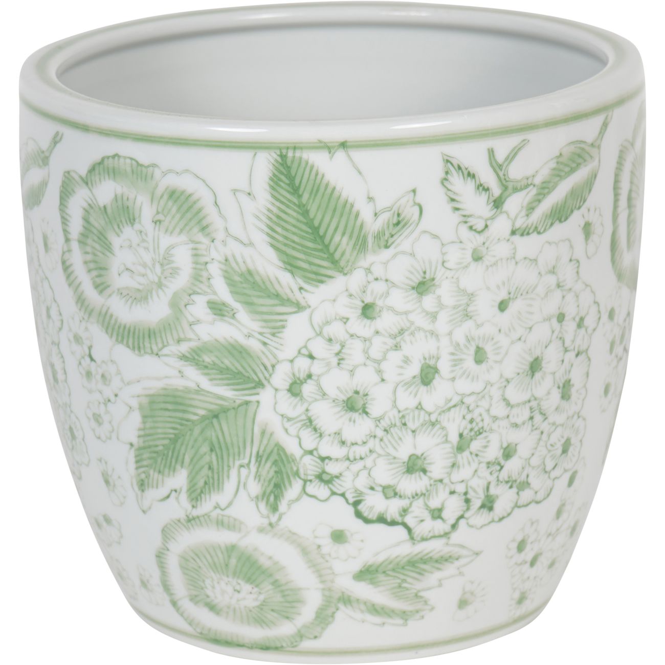 Laura Ashley Green Porcelain Planter Medium