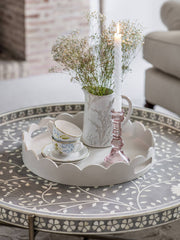 Laura Ashley Dove Grey Northall Circular Tray