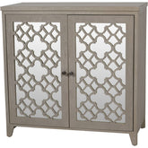 Laura Ashley Grey Greystead Wooden Mirrored Slim Sideboard
