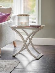 Laura Ashley Grey Alderby Side Table