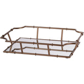 Laura Ashley Antique Brass Bamboo Finish Tray