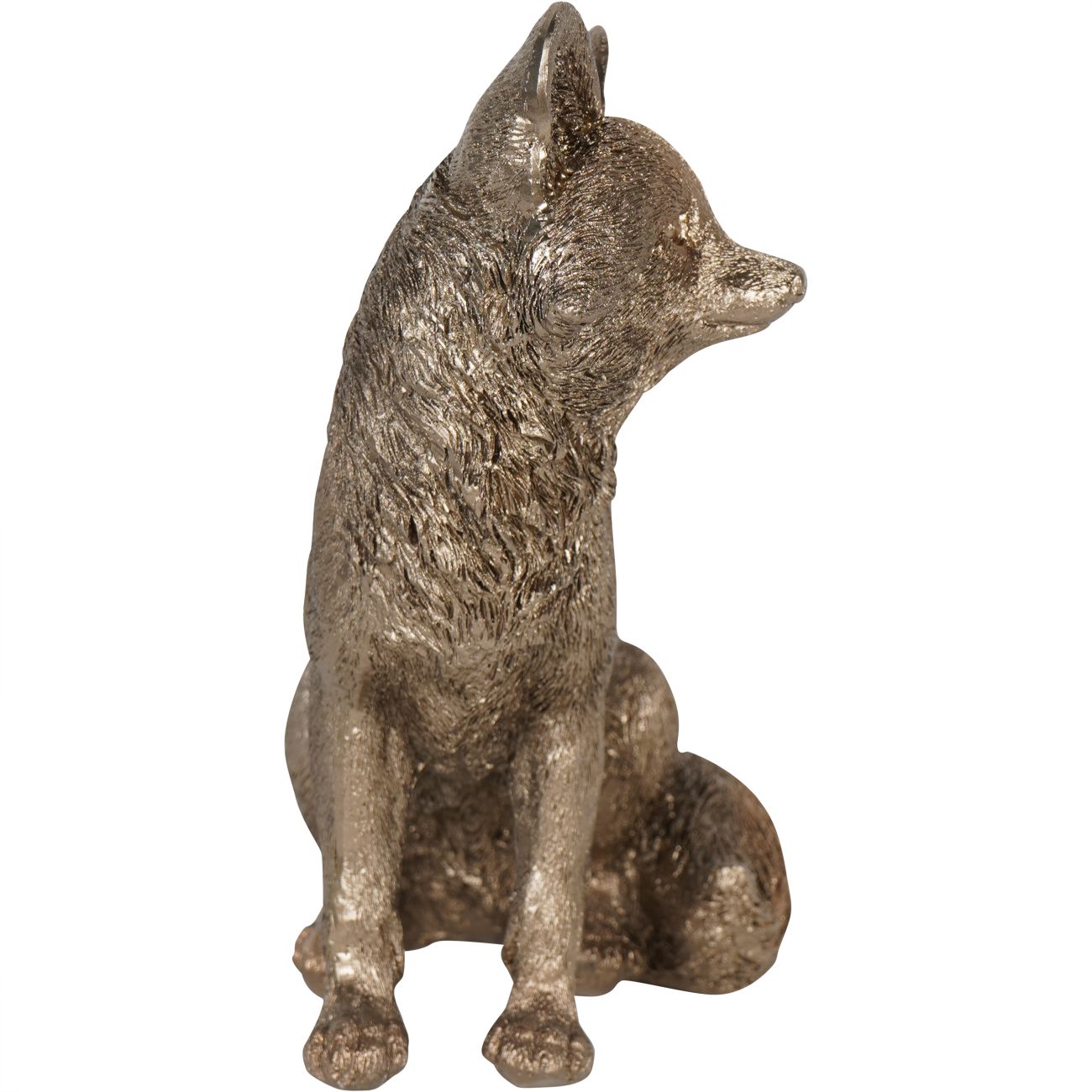 Laura Ashley Antique Gold Sitting Fox Sculpture