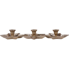 Laura Ashley Star Gold Candle Holder Small Set of 3