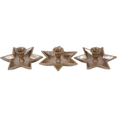 Laura Ashley Star Gold Candle Holder Small Set of 3