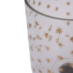 Laura Ashley Stars Glass Hurricanes